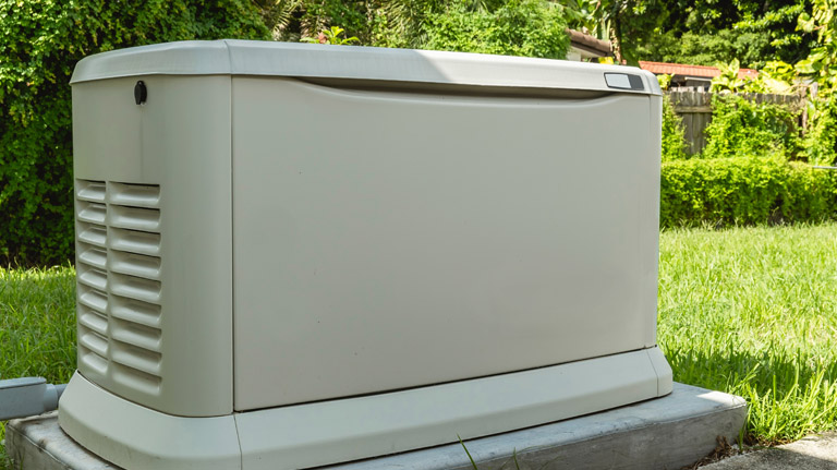 generator installed at customers home