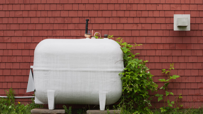 heating oil tank installation