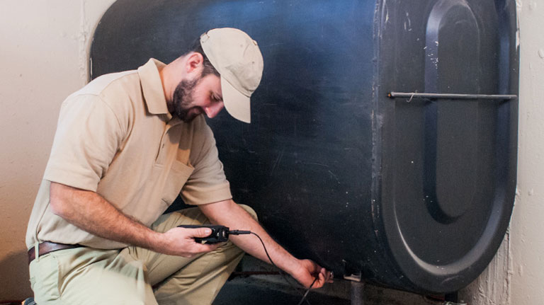 heating oil tank inspection